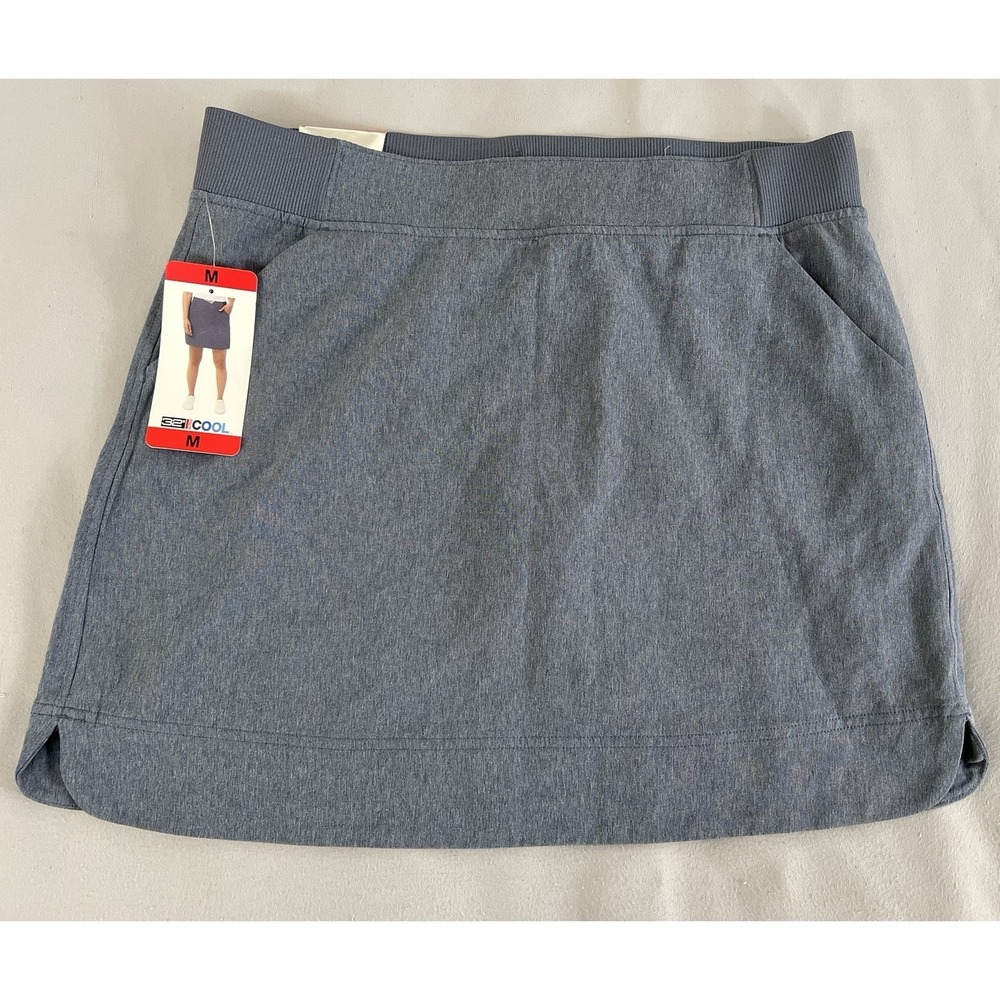 32 Degrees Women's Athletic Skort Heather Hero Navy M Golf Tennis Pockets New
